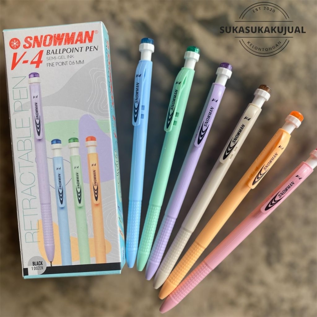

(ECER)pena snowman V-4 tip 0,6mm
