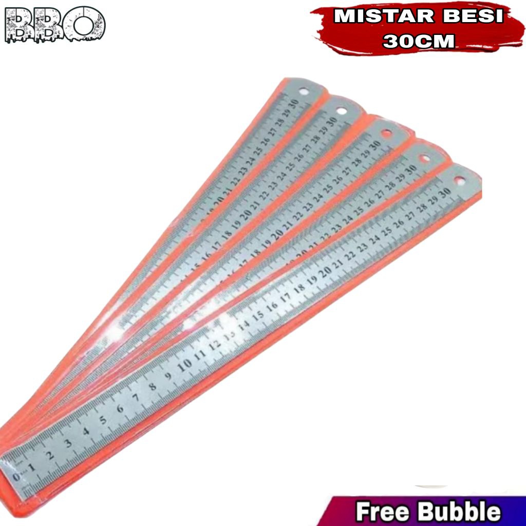 

Penggaris Panjang 12inchi Mistar Besi 30cm