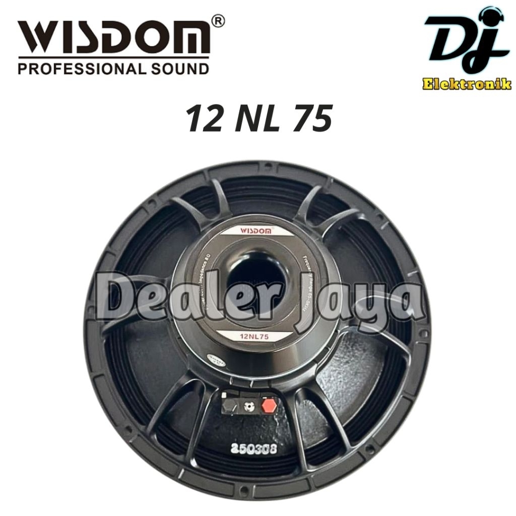 Speaker Komponen Wisdom 12 NL 75 / 12 NL75 / 12NL75 - 12 inch