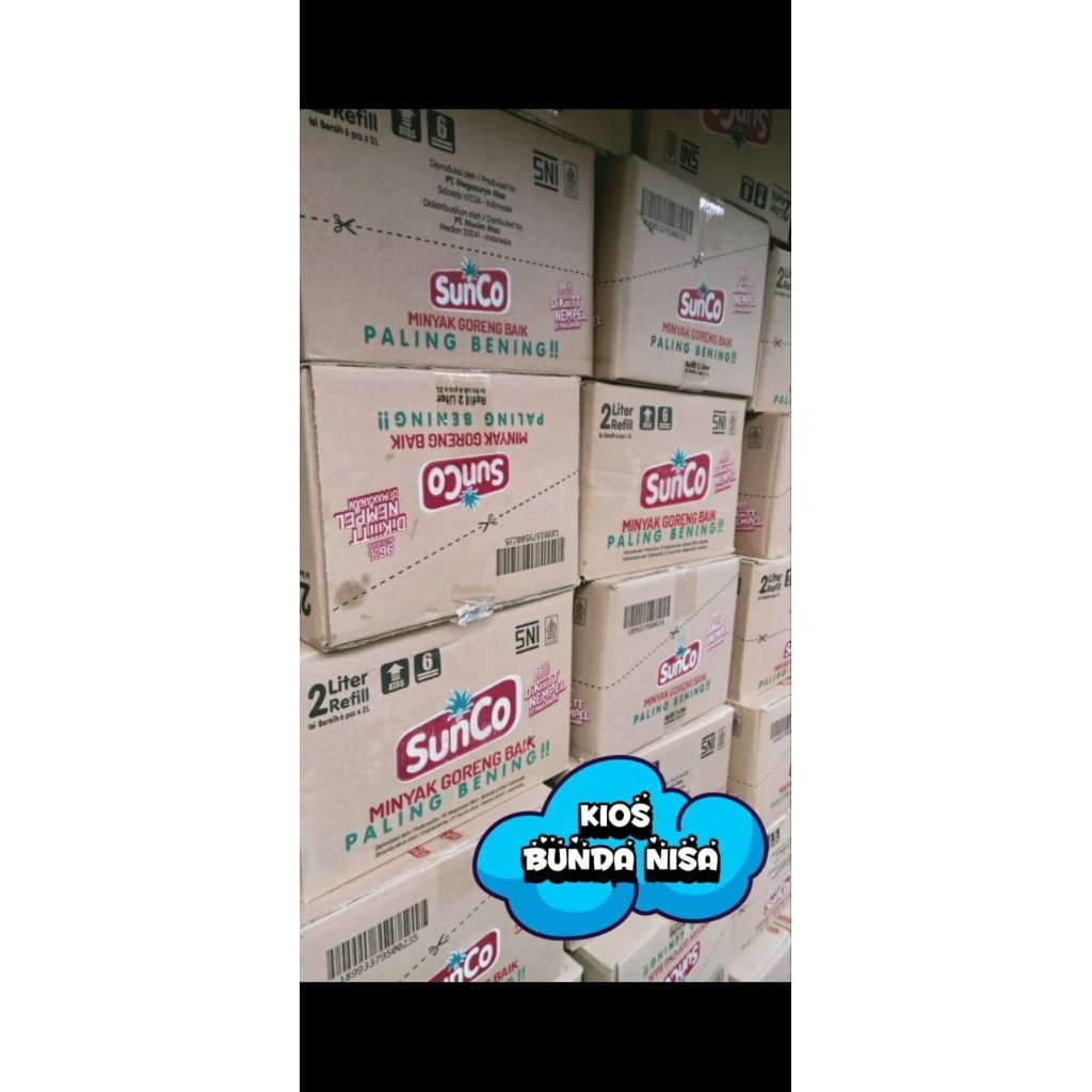 

minyak goreng sunco 2L 2dus (jatim)
