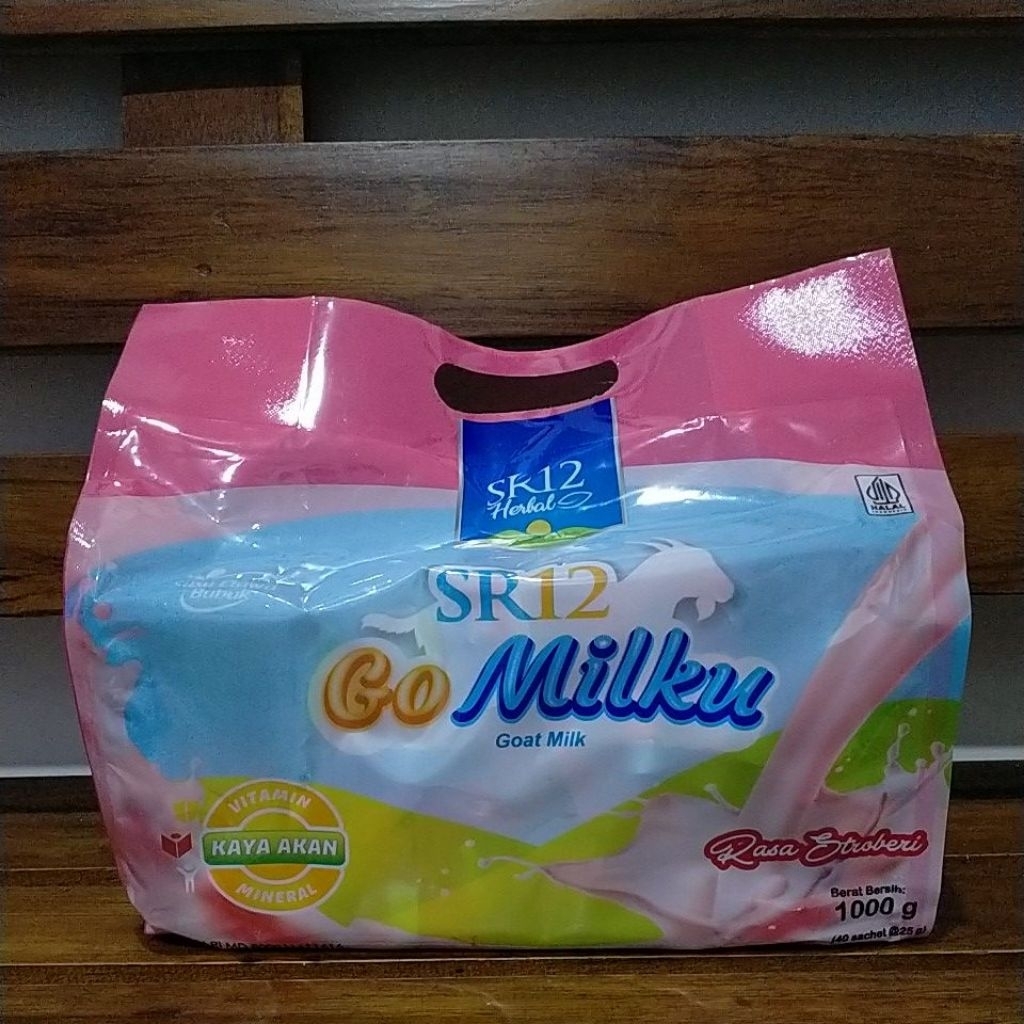 

Susu kambing etawa SR12 Strawberry 1000gr (40 Sachet @25gr)
