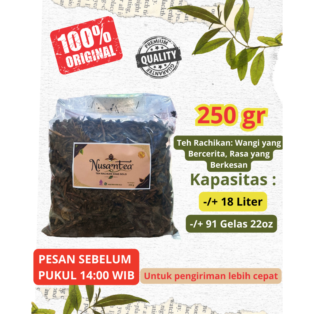 

Racikan Teh Solo 250gr by Nusantea Wangi Sepet Kentel