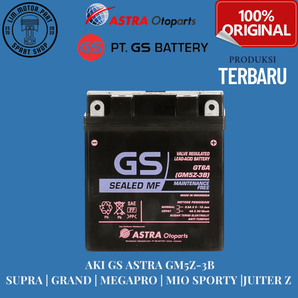 READY COD | AKI MOTOR GS ASTRA MF GM5Z3B ORIGINAL 100% MIO SPORTY / VEGA R ALL VARIAN / VEGA ZR / JU