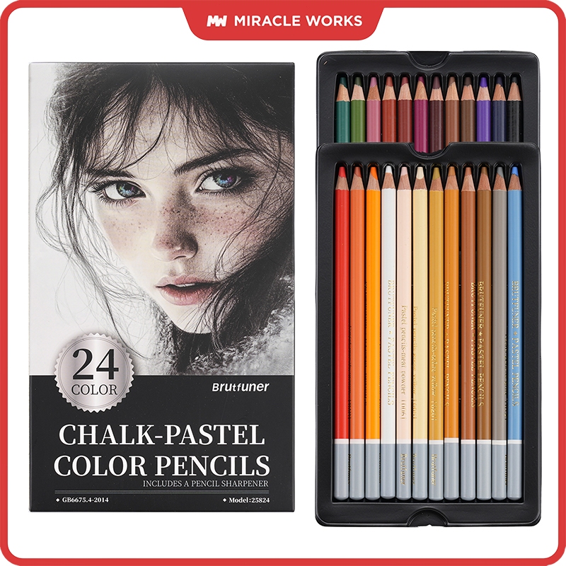 

MW Brutruner Pensil Rambut Chalk-Pastel 24 Warna