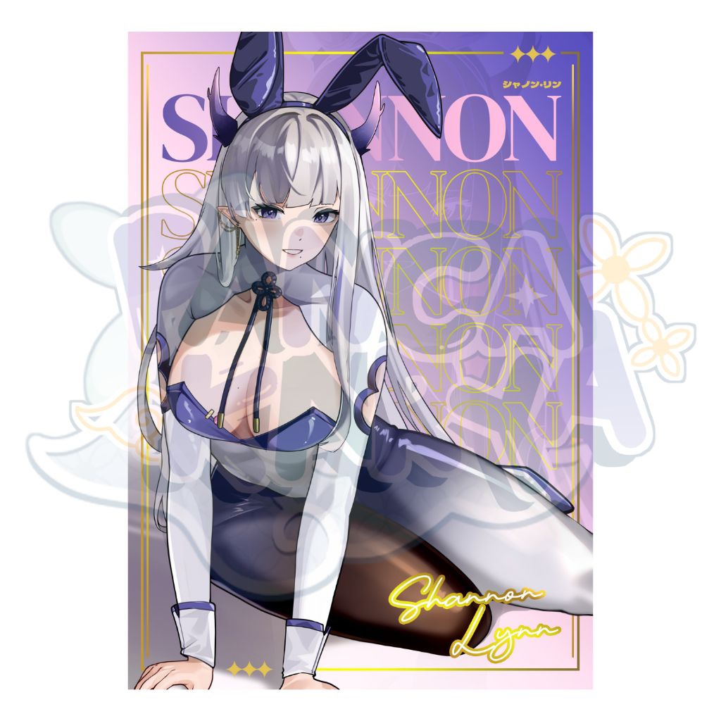 

Gold Foil Artprint Shannon Lynn (Bunny Girl Version)