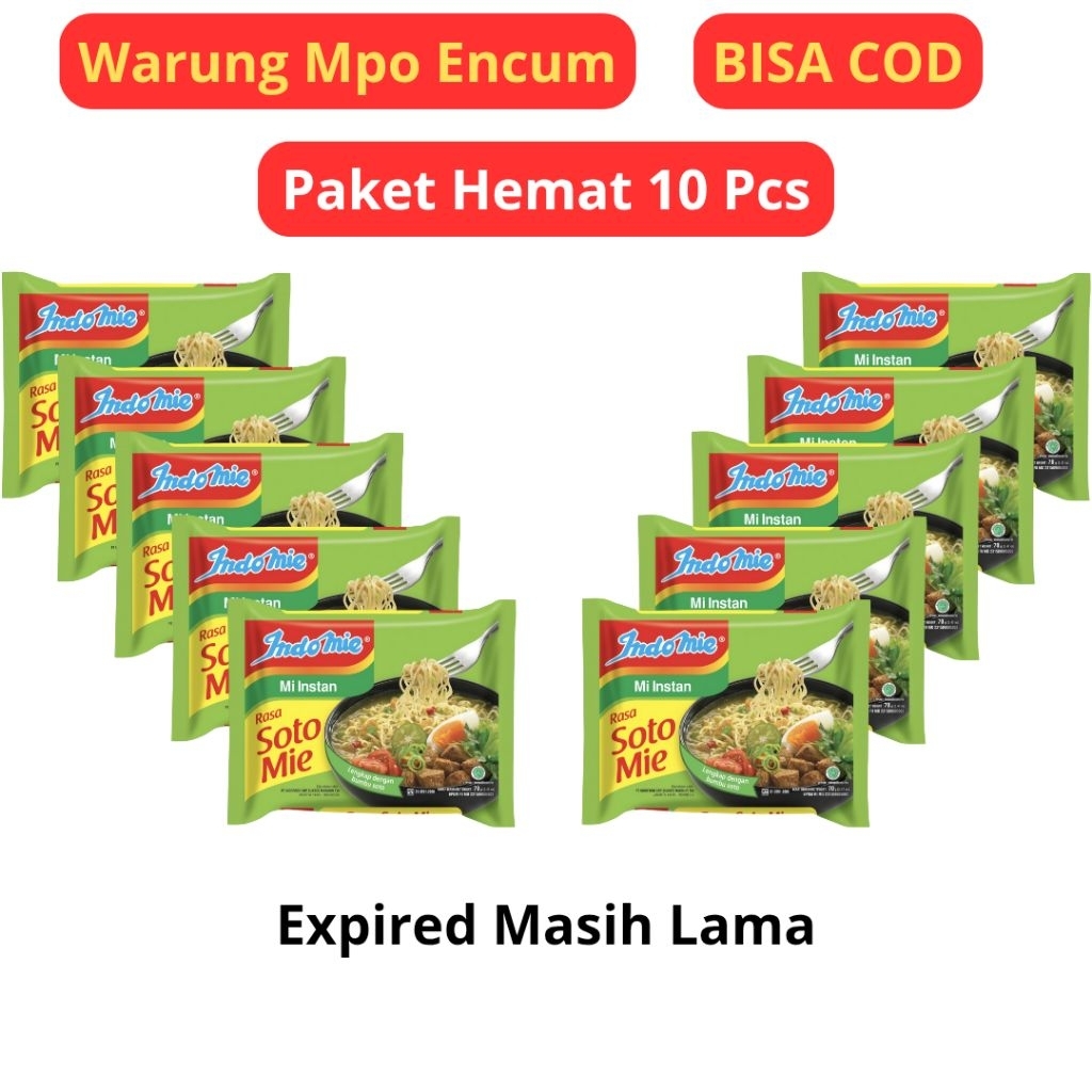 

Paket Hemat 10 Pcs Indomie Soto / Indomie Soto Mie / Mie Rebus