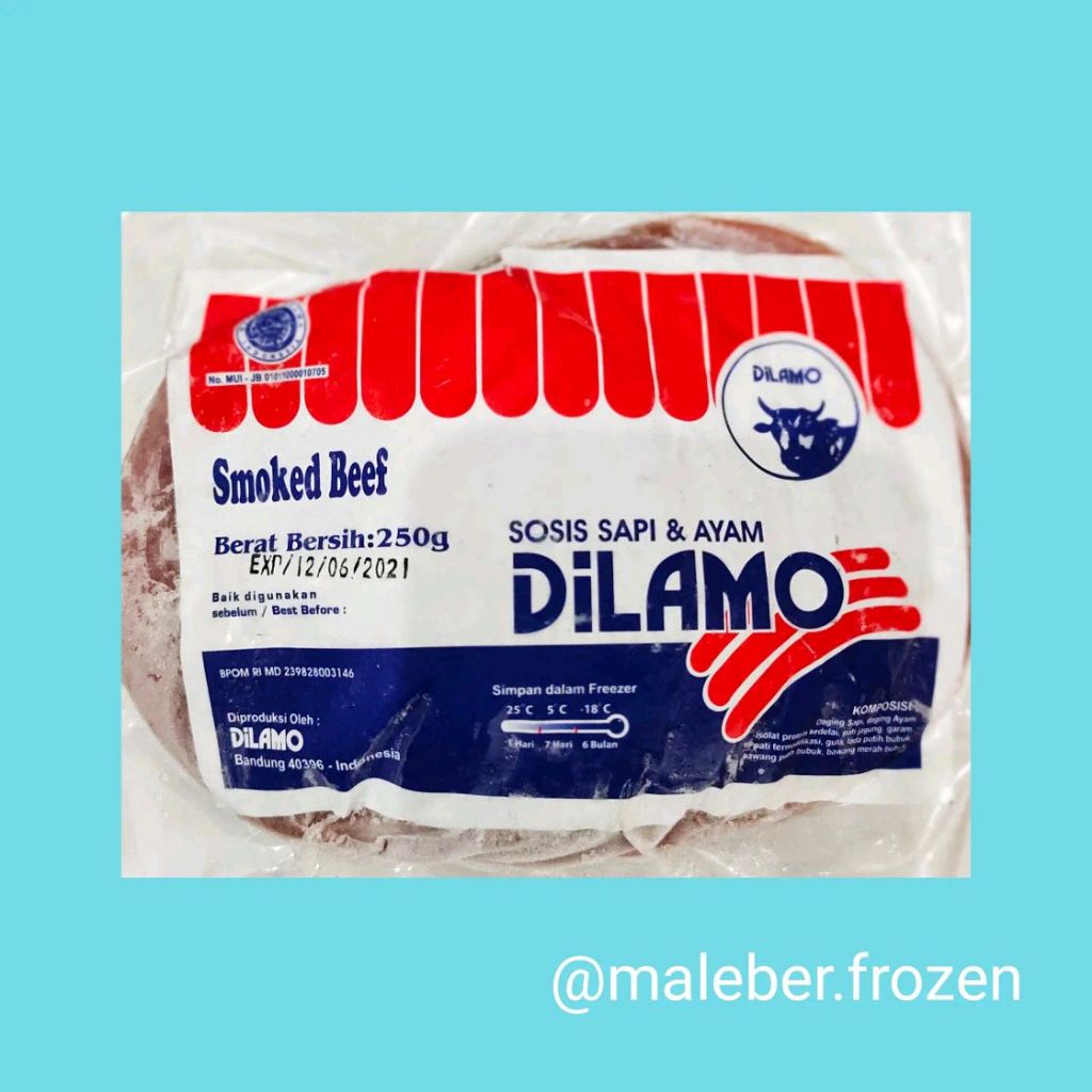 

dilamo smoked beef ukuran 250gr