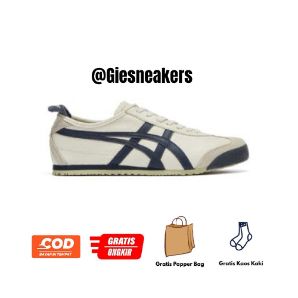 Sepatu onit suka Tiger Indian ink cream navy premium original