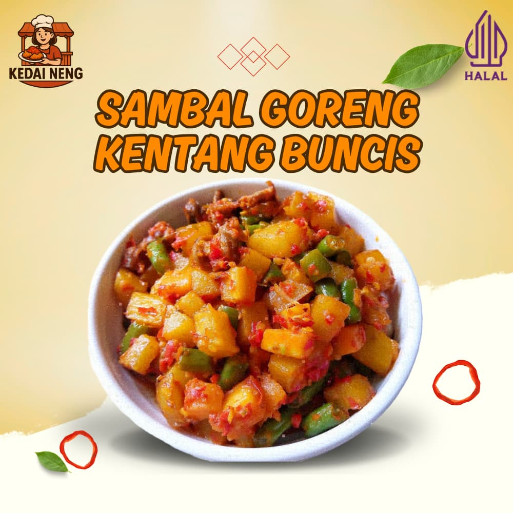 

tumis kentang dan buncis fresh siap makan
