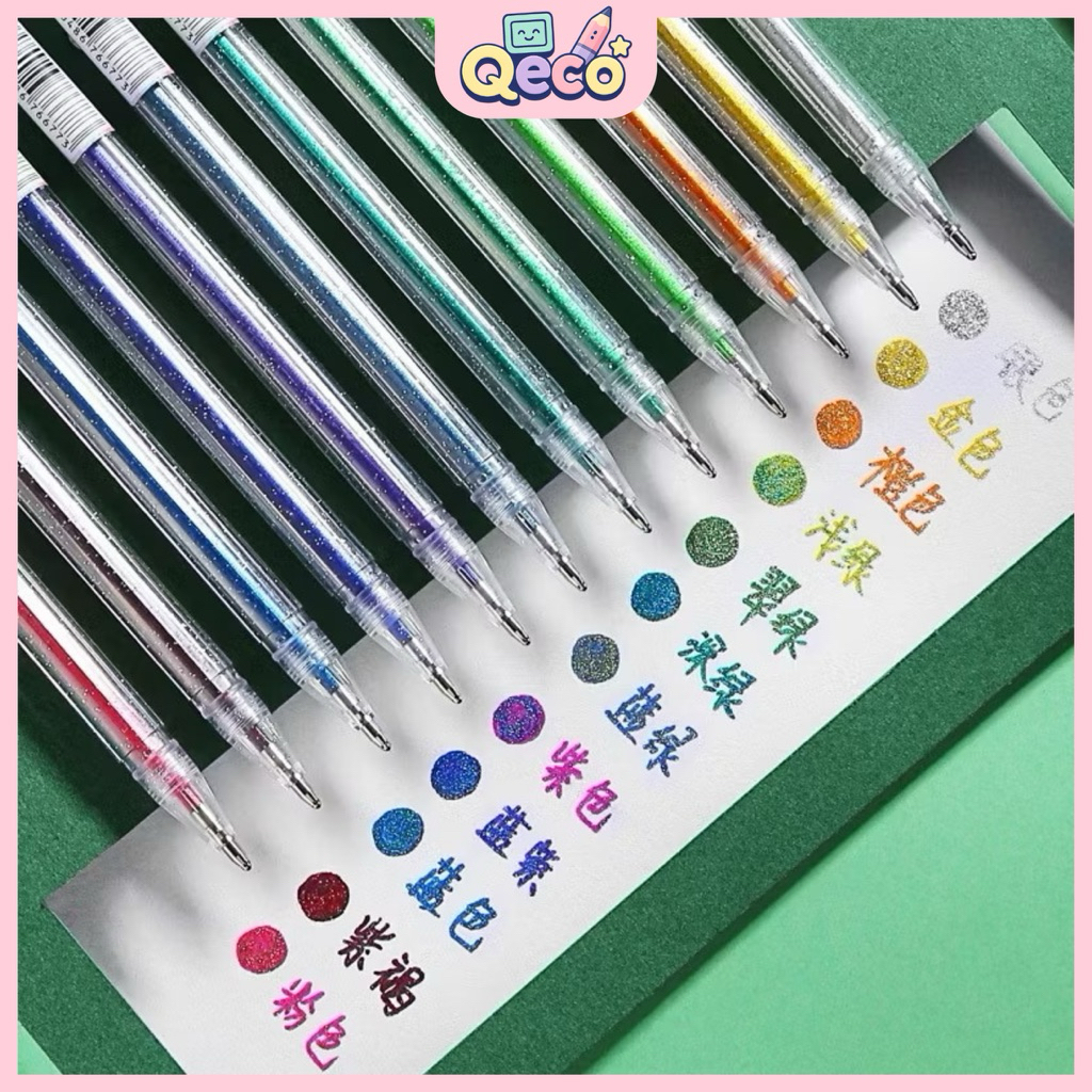 

Glitter Pen Warna Metalik 10 Warna