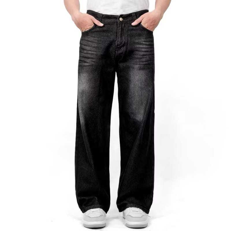 Celana Jeans Pria Panjang Baggy Pants Loose Jeans
