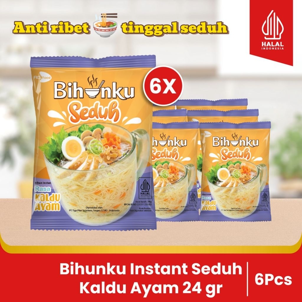 

Paket Bundling - Bihunku Instant - Seduh Kaldu ayam - 24gr - 6pcs