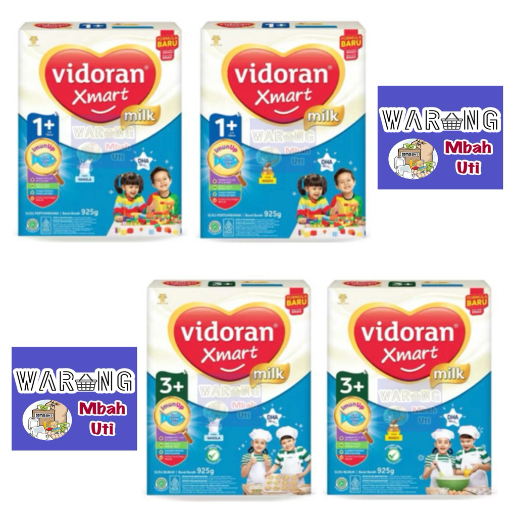

Vidoran Xmart 1+ 3+ 925g Vanilla Madu - Susu Pertumbuhan