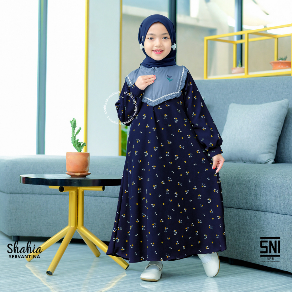 Shahia Servantina - Clemira Dress Gamis Anak Perempuan