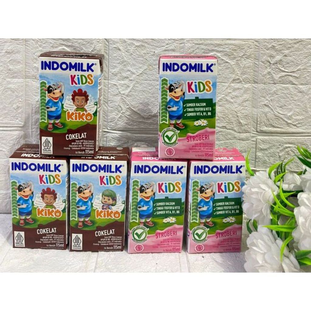 

9 PCS SUSU UHT INDOMILK KIDS 115 ML SUMBER KALSIUM Dairy