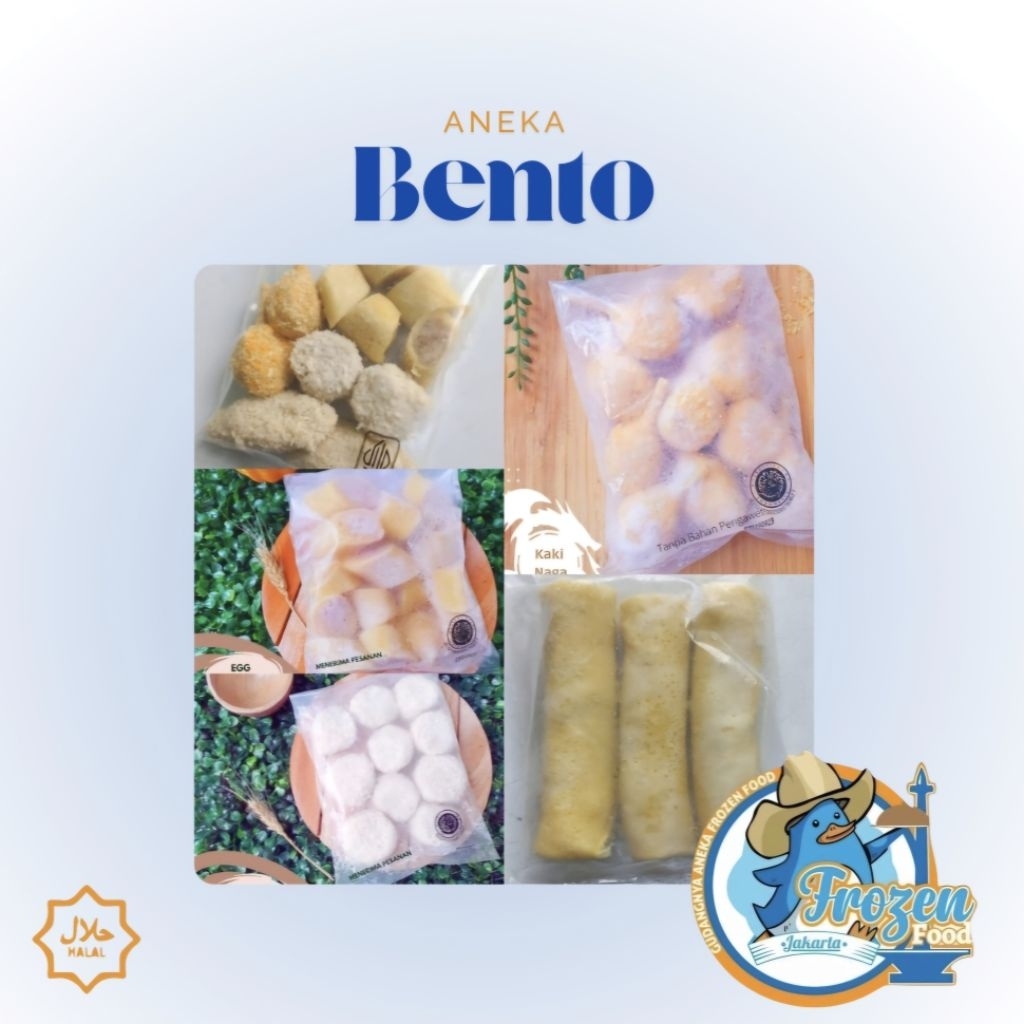 

Aneka Bento Frozen Premium | FULL DAGING AYAM | WAJIB EXTRA BUBBLEWRAP
