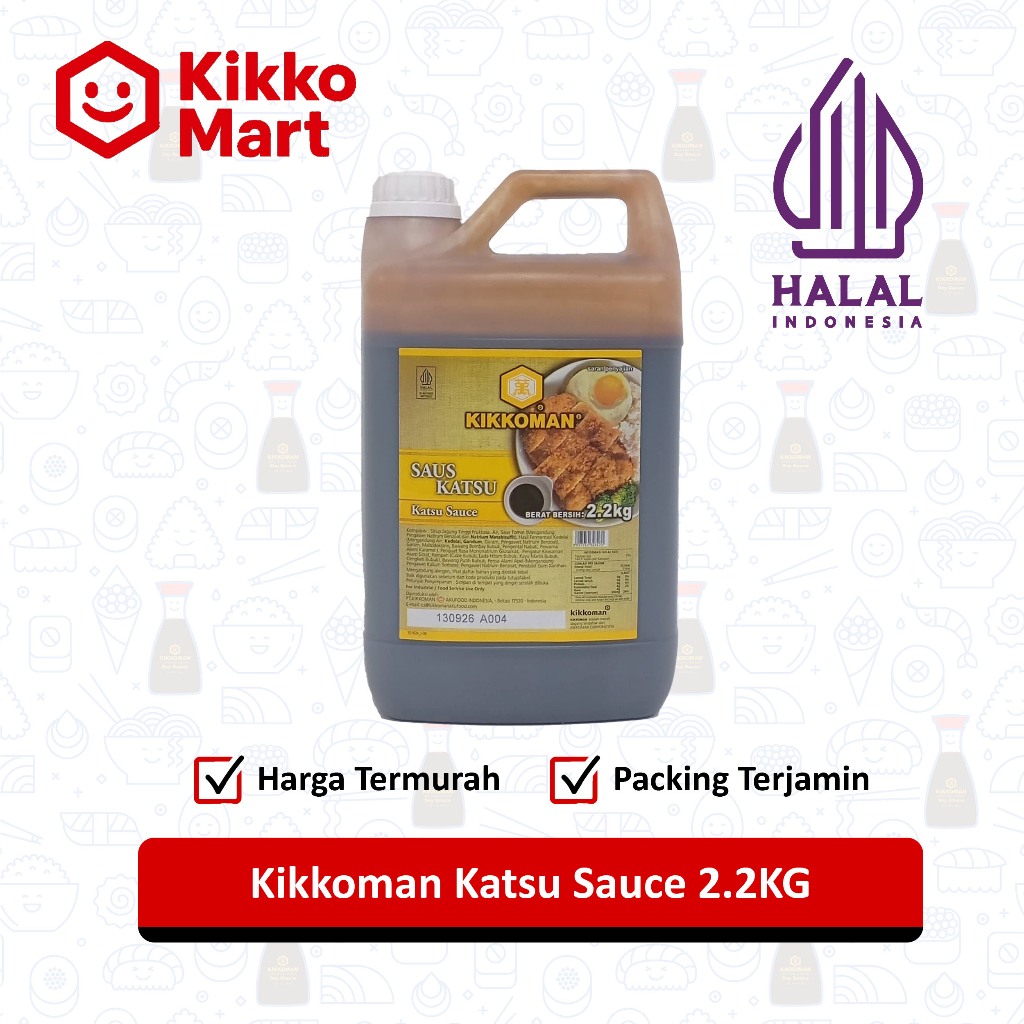 

Kikkoman Katsu Sauce Halal 2L / 2.2KG – Saus Katsu Manis Gurih Siap Pakai – Cocok untuk Chicken Katsu, Rice Bowl, dan Usaha Kuliner Jepang