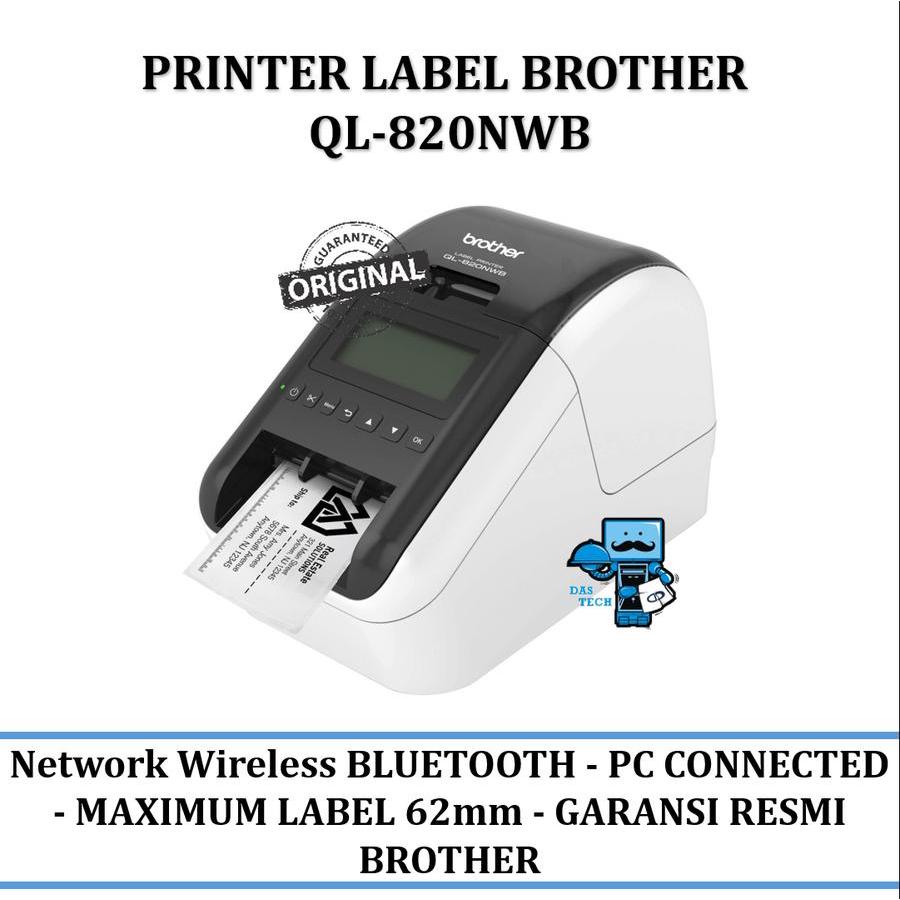 

Printer Label Brother QL-820NWB Network Wireless Pembuat Label QL820