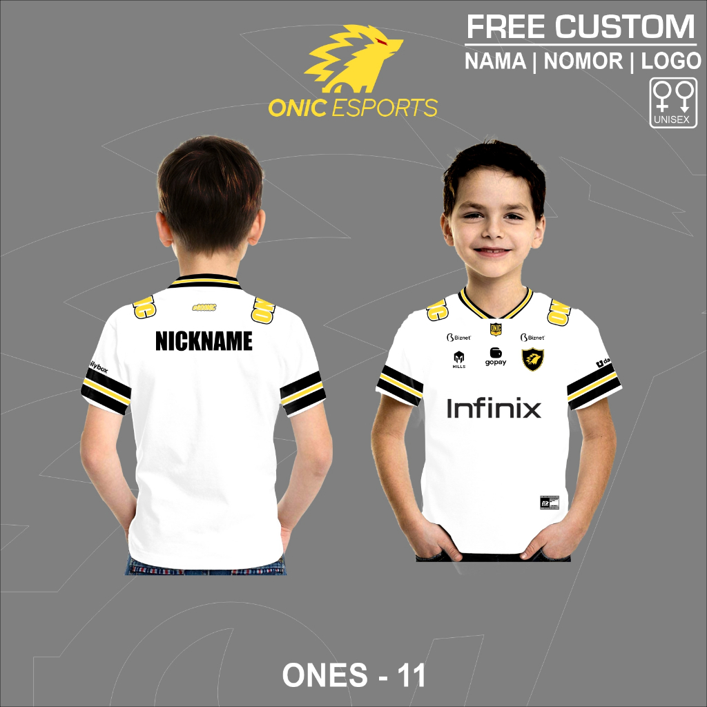 Jersey anak onic esports 2025 baju player issue kaos gaming onic