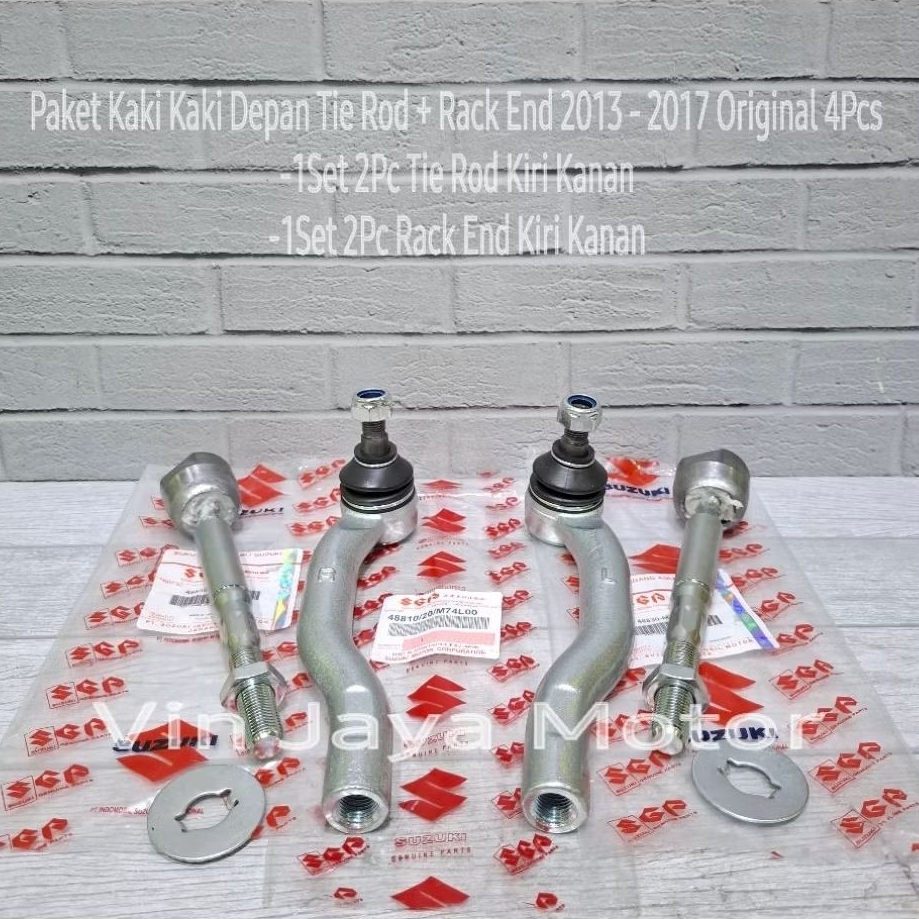 Paket Tie Rod + Rack End Long Tie Rod Ertiga 2013-2017 Original 4Pc