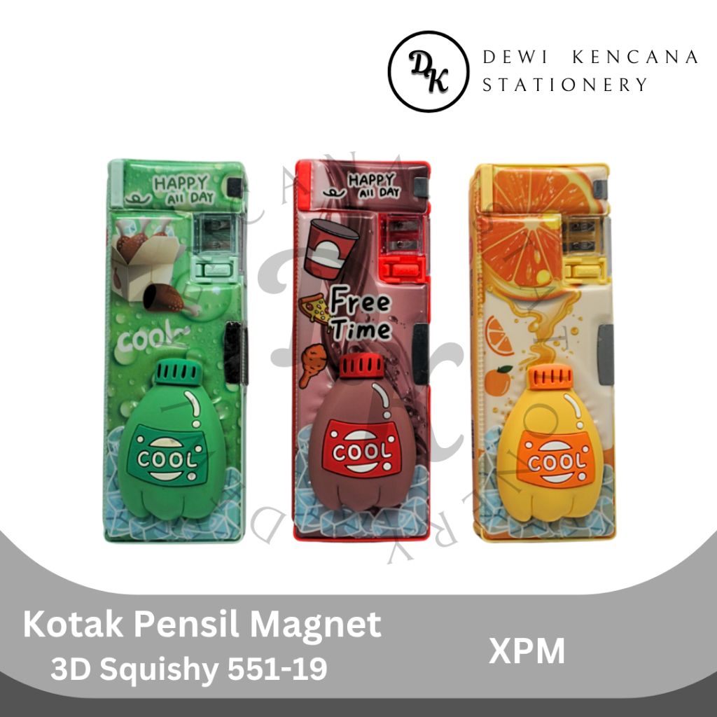 

XPM Kotak Pensil Magnet 551-19 3D Squishy Cola
