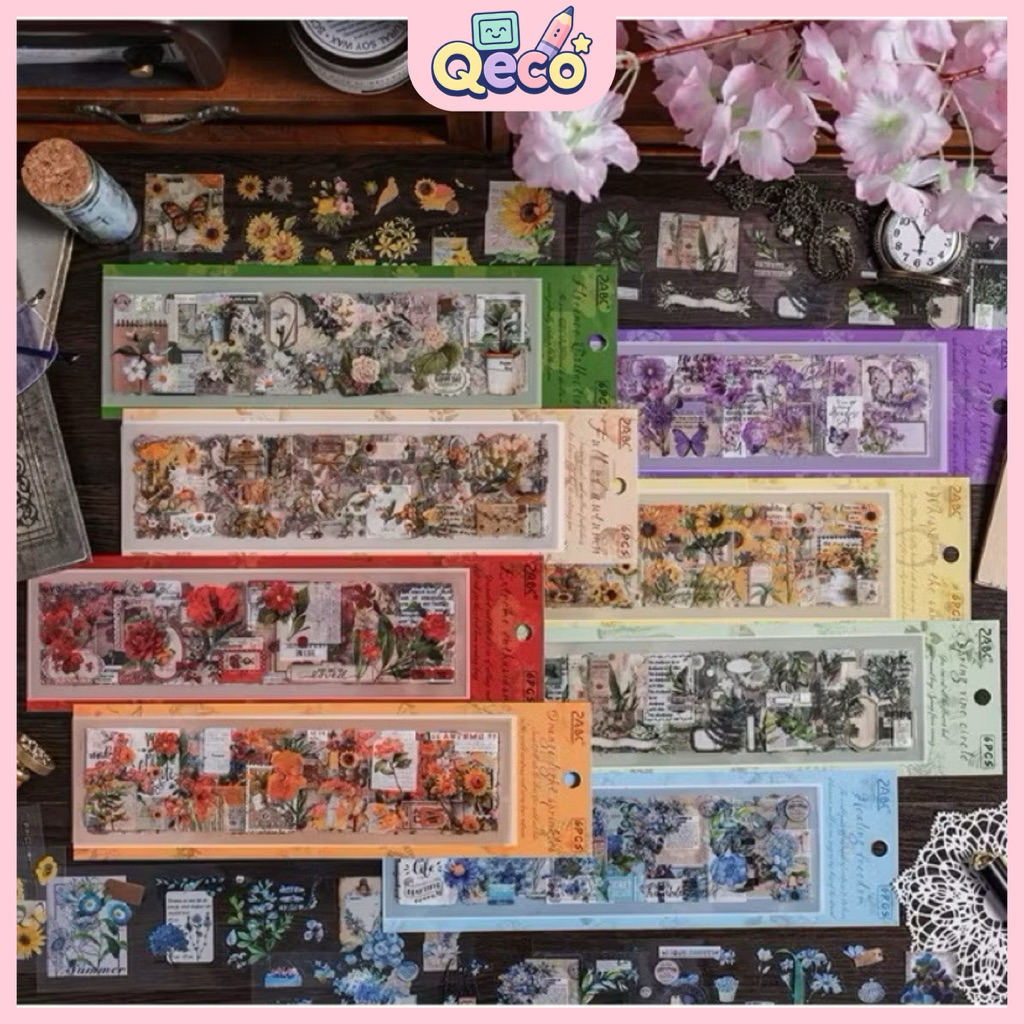 

FOUR SEASON Sticker Pack Waterproof untuk Jurnal & Dekorasi
