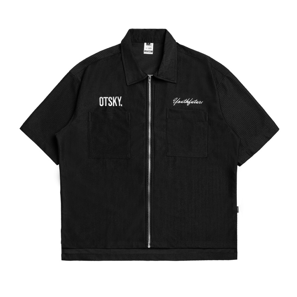 Otsky Kemeja Pendek Pria Corduroy Boxy Fit Youth Future X KBX02