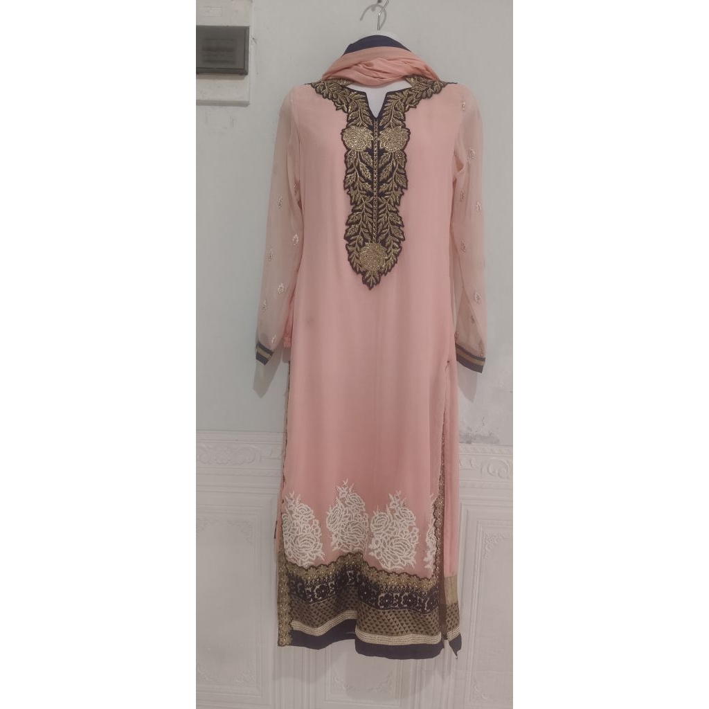 BAJU INDIA/KURTI SET SIFON BORDIR SERASI PL