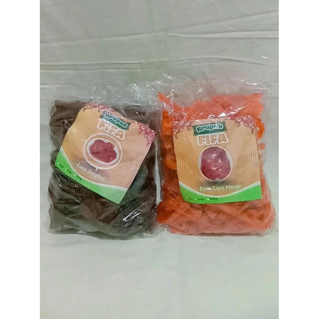 

KERUPUK SEBLAK JENGKOL DAN CIPIR MERAH ENAK MURAH 500gr