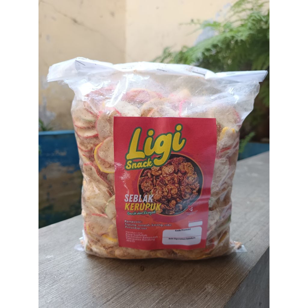 

Seblak kerupuk kering rasa kacang original 500gr