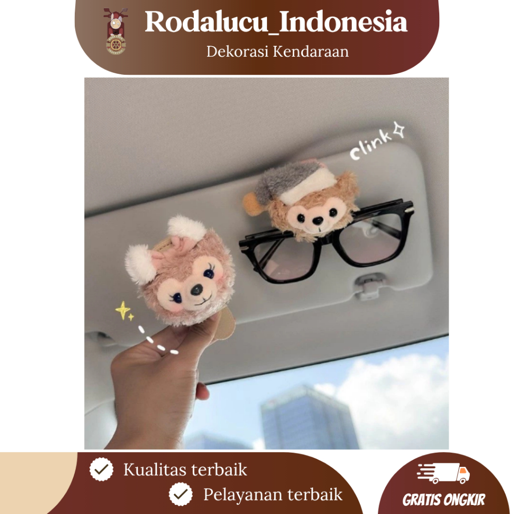 

[RODALUCU] Klip Kacamata Magnetik Beruang – Holder Kacamata Mobil Sun Visor, Organizer Kacamata Interior, Klip Pelindung Matahari Lucu