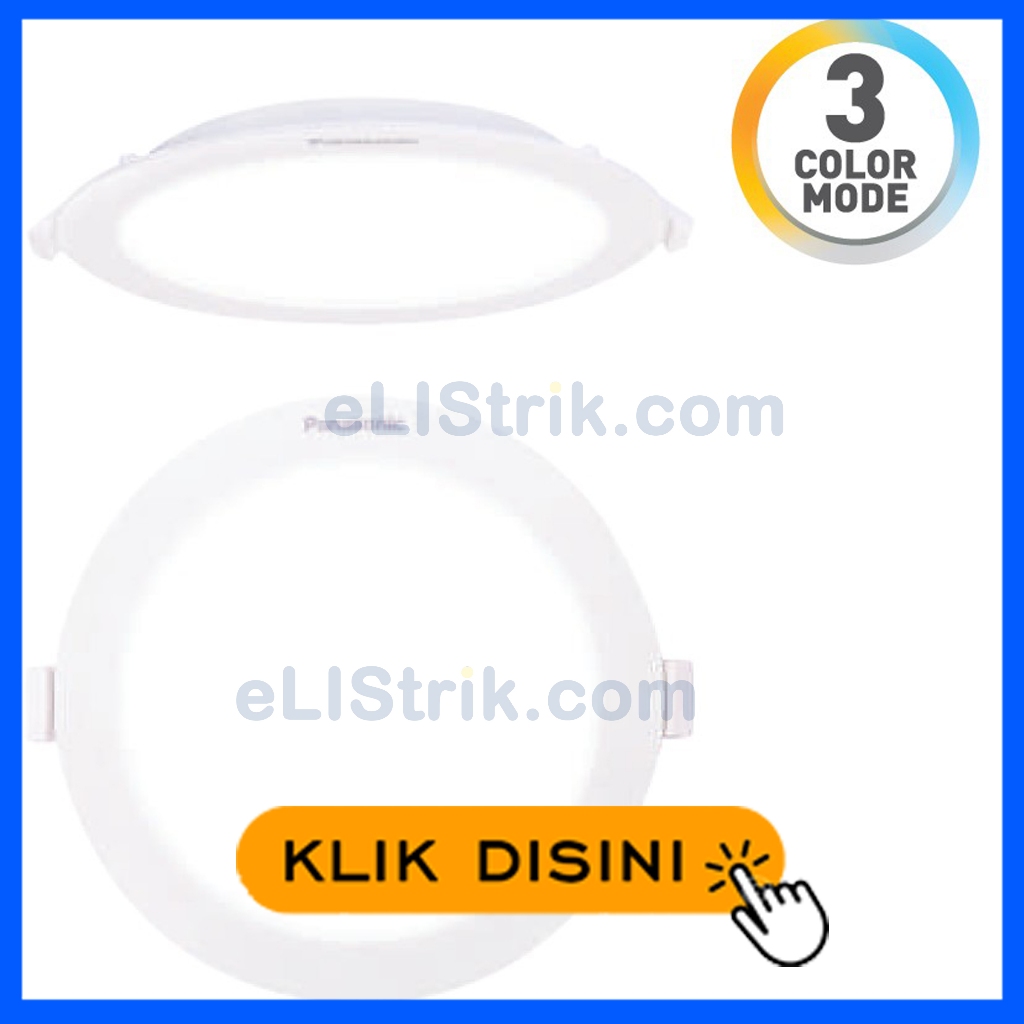 NEW  klik Panasonic 3 color 3 warna dalam 1 lampu LED DOWNLIGHT CCT NEO SLIM