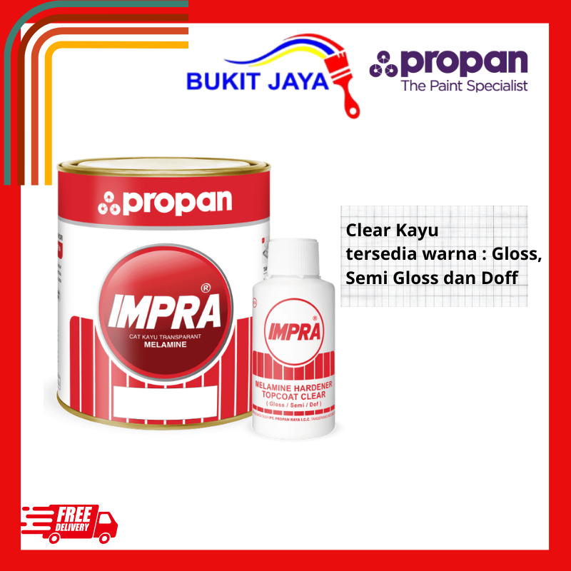 CAT PROPAN IMPRA MELAMINE CLEAR ML-131 1 LITER + HARDENER ANTI GORES