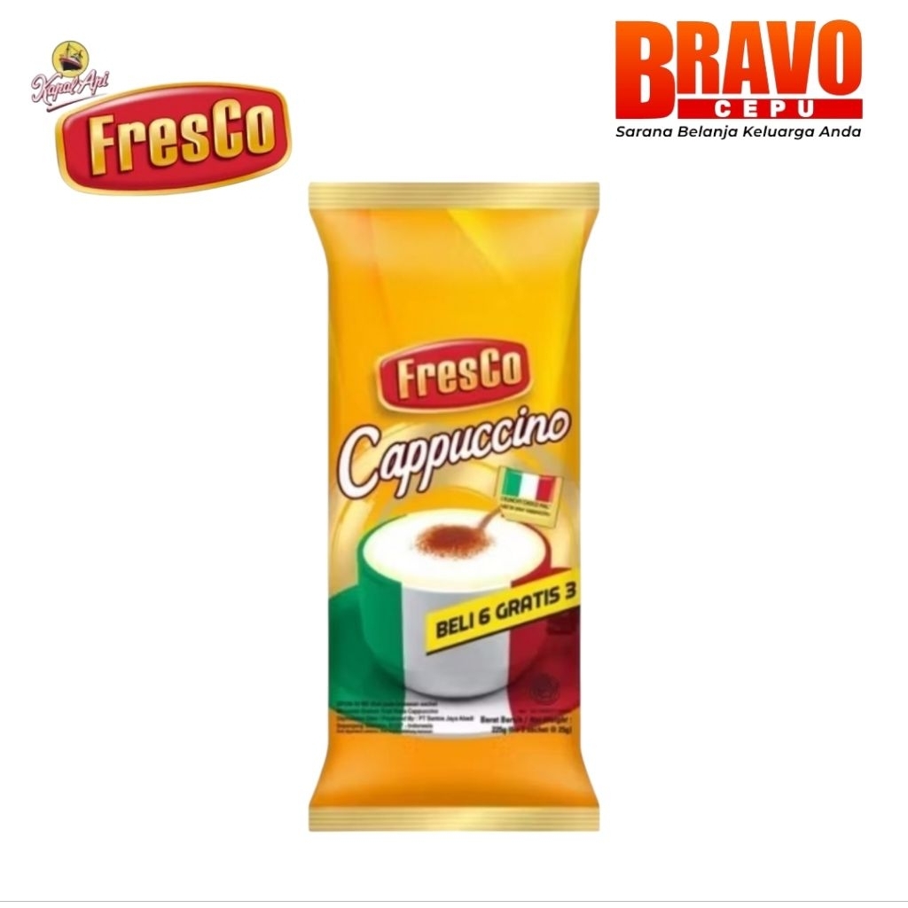

FRESCO KOPI CAPPUCCINO ISI 9 SACHET 225GR