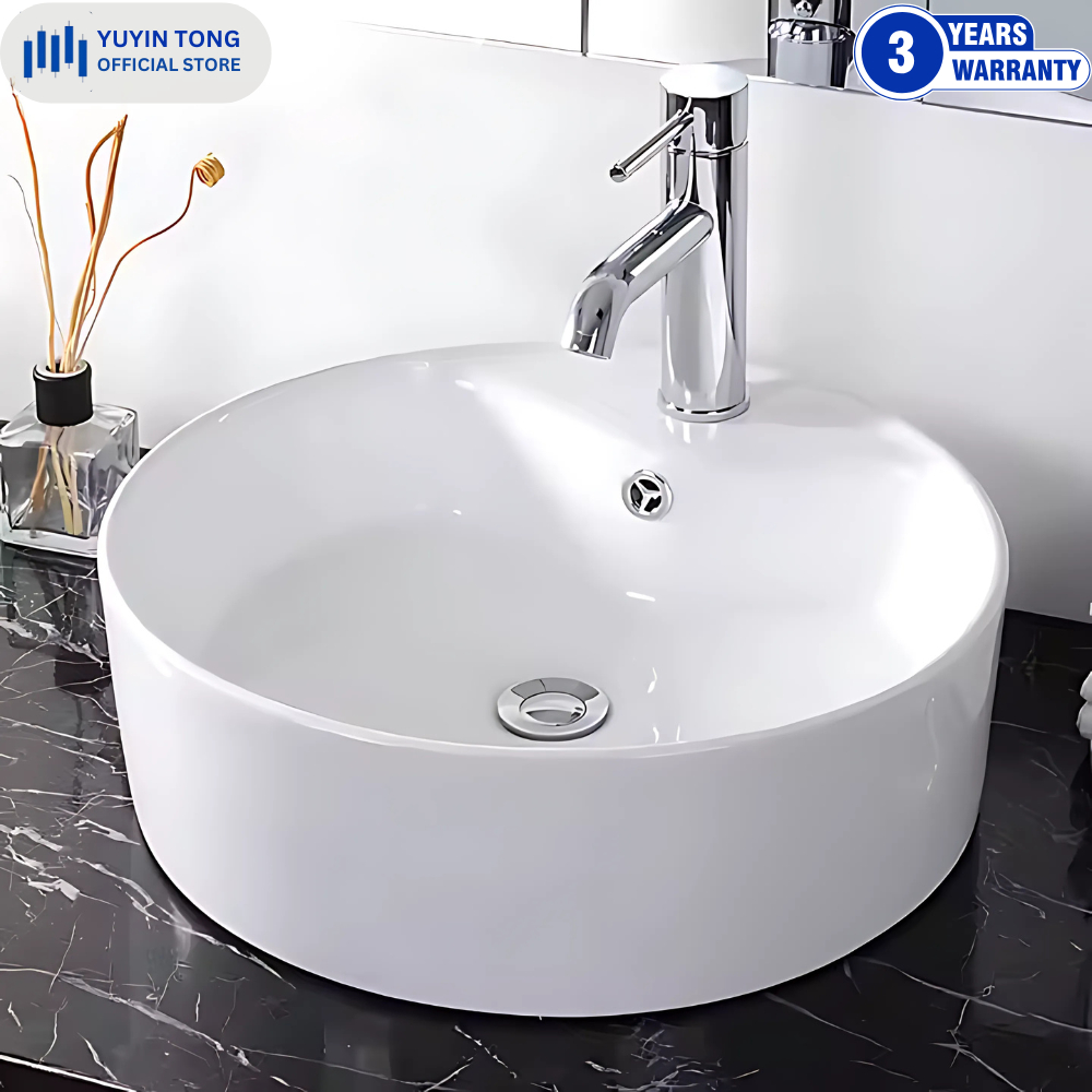 Wastafel set keramik washtafel kotak minimalis tempat cuci tangan