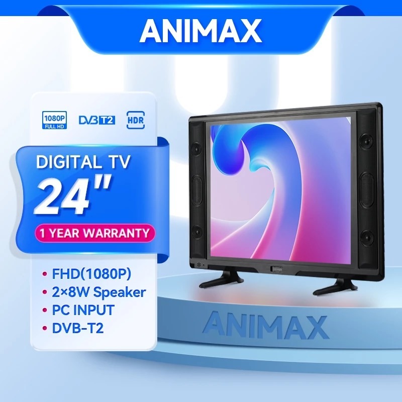 TV LED 24 INCH ANIMAX TELEVISI MURAH HD