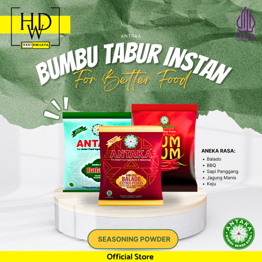

Antaka Bumbu Tabur Instan Aneka Rasa Serba Guna 100gr