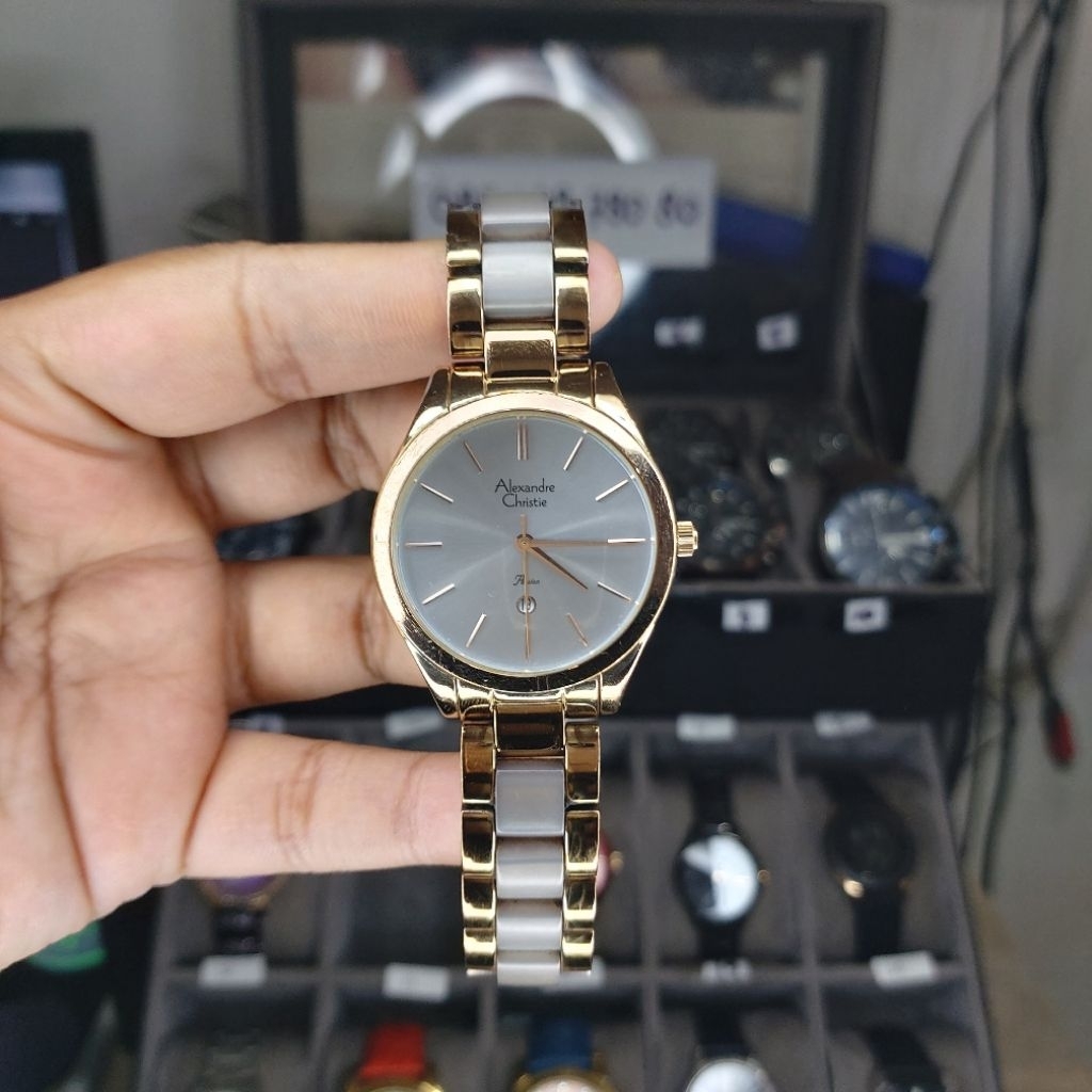 PRELOVED JAM TANGAN WANITA ALEXANDRE CHRISTIE AC2919 AC 2919 ORIGINAL SECOND