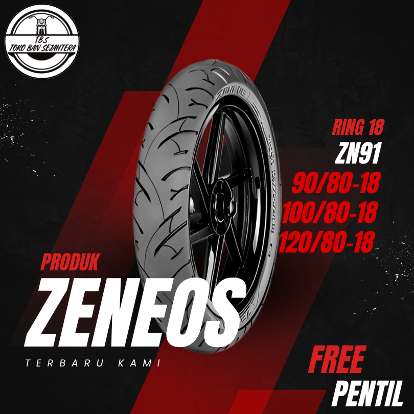 SEPASANG BAN MOTOR RX KING ZENEOS ZN91 RING 18 DEPAN BELAKANG SEPASANG RX KING