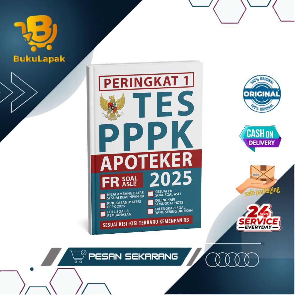 Buku Tes CPNS PPPK - Peringkat 1 PPPK APOTEKER 2025 - PPPK Apoteker