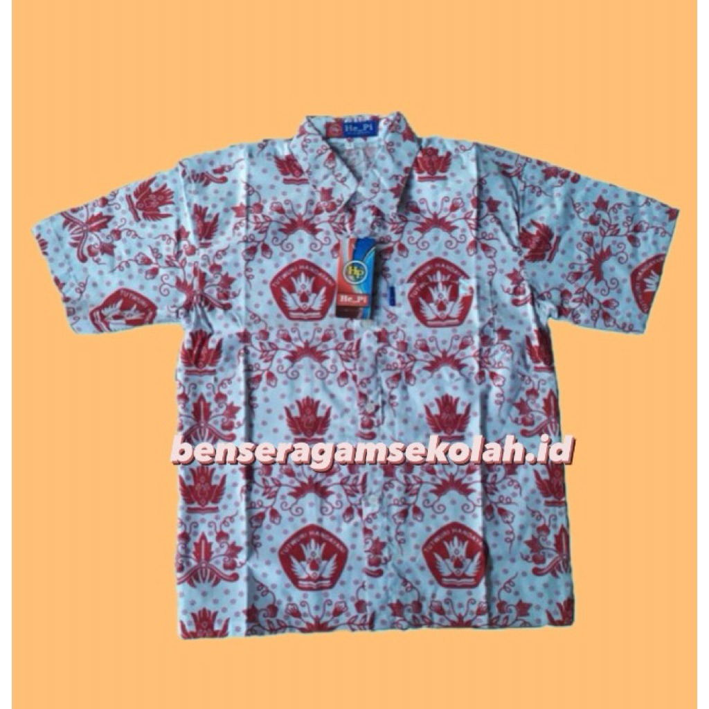 Batik SD Lengan Pendek Seragam Sekolah (HEPI)