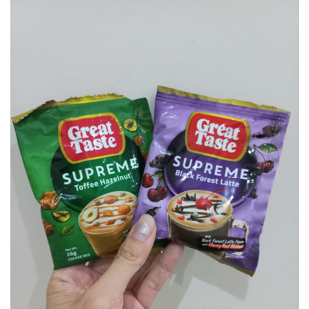 

great taste cofee/cream o (READY, kopi instant)