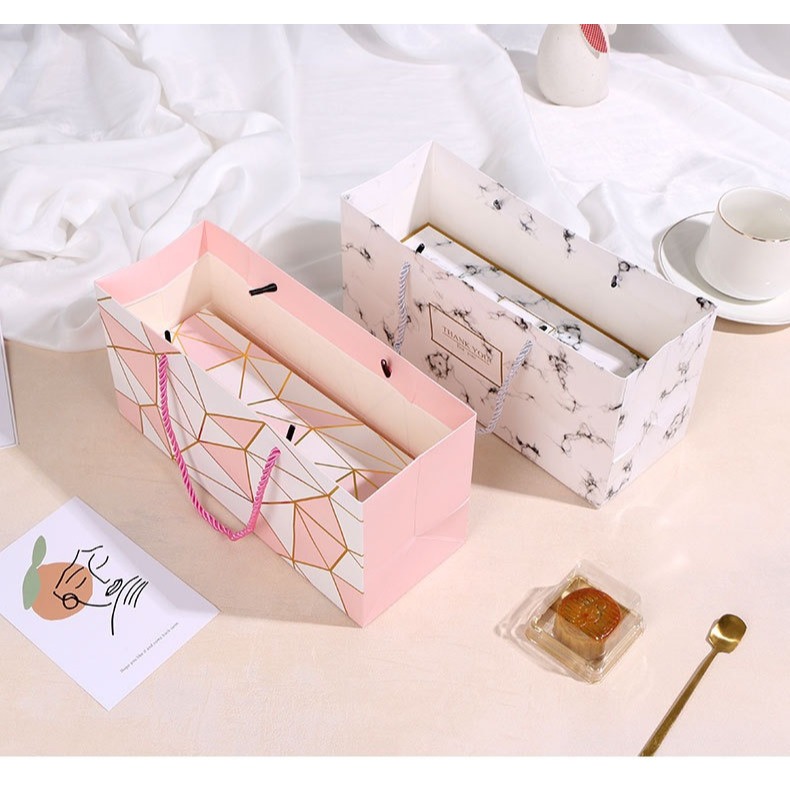 

Paper box Kue Mooncake Mochi dan Paper Bag goodie bag - Paperbag - Tas Karton Tas Kado - Tote Bag