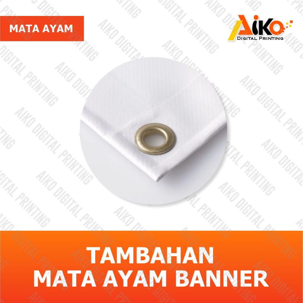 TAMBAHAN MATA AYAM BANNER / SPANDUK | PLONG MATA AYAM | LUBANG POJOK