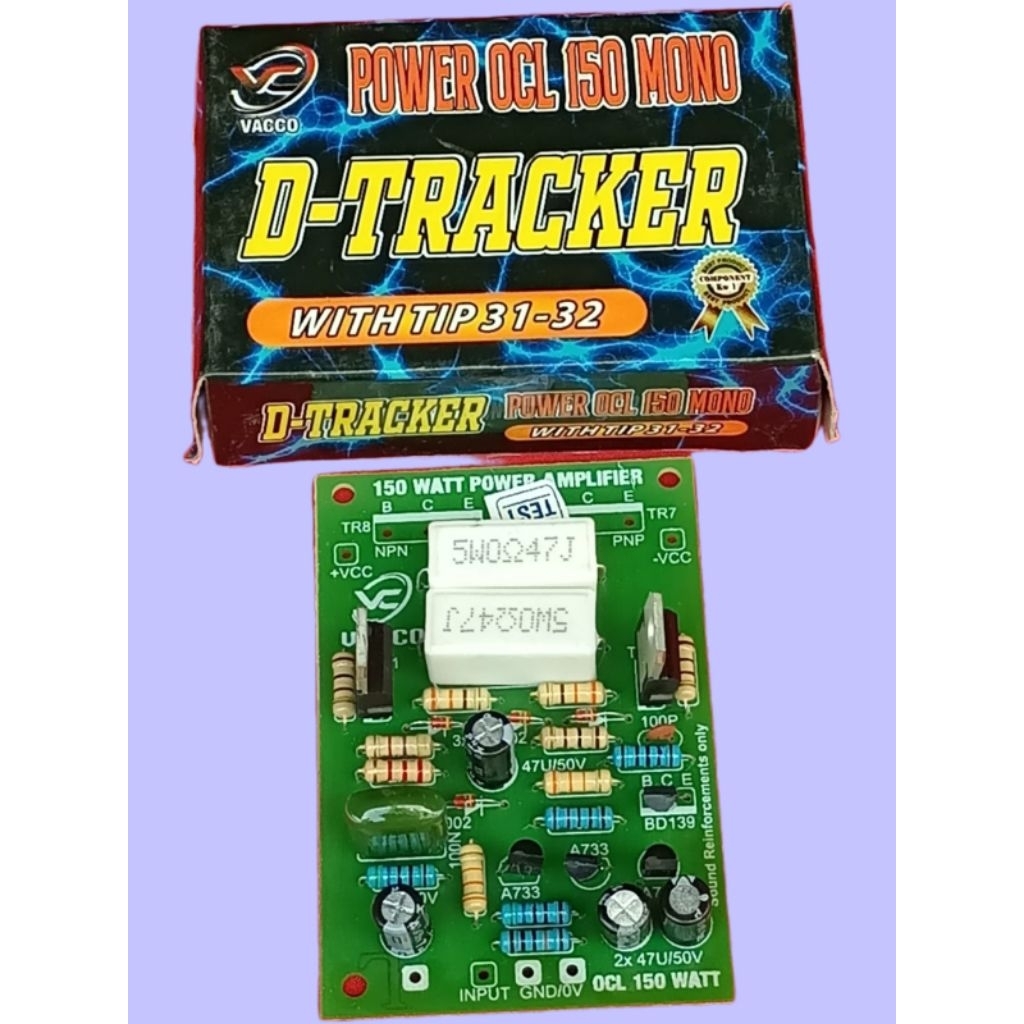 modul power amplifier OCL 150 mono merk vacco D-Tracker