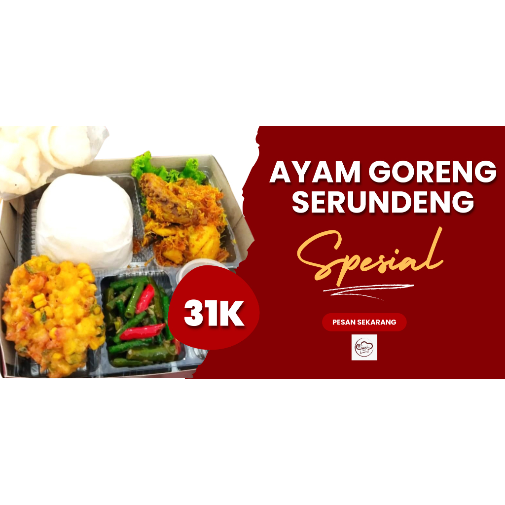 

Jual Nasi Box Ayam Goreng/Nasi Ayam Goreng Serundeng/Jual Ayam Goreng Serundeng Enak