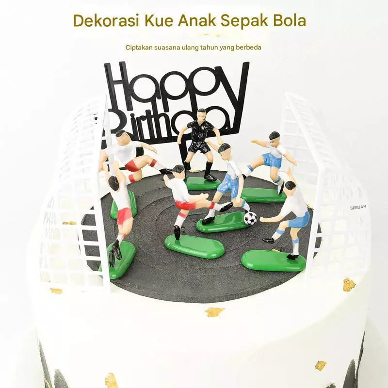 

HIASCAKE Topper Cake Set Sepak Bola Figure – Hiasan Kue Tim Football Lengkap & Seru