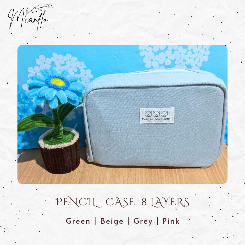 

8 Layer Super Large Capacity Pencil Case Aesthetic