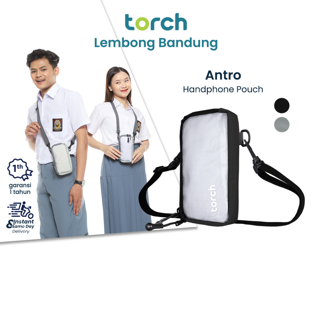 TORCH Antro Tas Pouch HP Transparan Sling Bag Mini Anti Air Stationery Pria Wanita Unisex