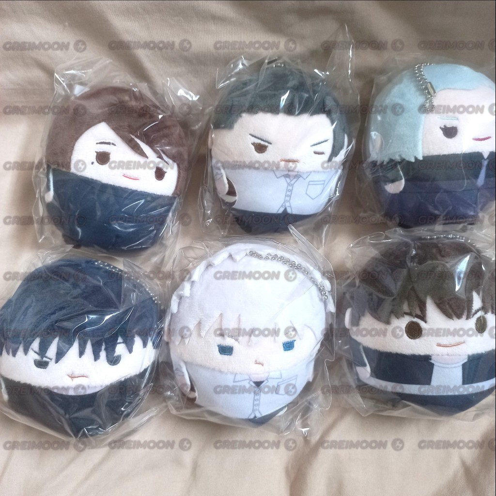 Gantungan Boneka Plush Fuwakororin Anime Jujutsu Kaisen Toji, Haibara, Gojo Meimei, Shoko Geto